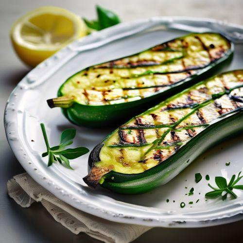 Grilled Zucchini with Lemon and Herbs
