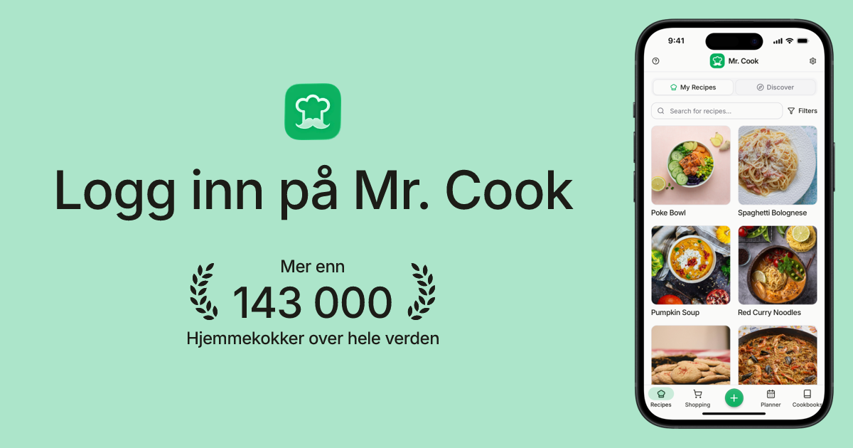 Logg inn på Mr. Cook.